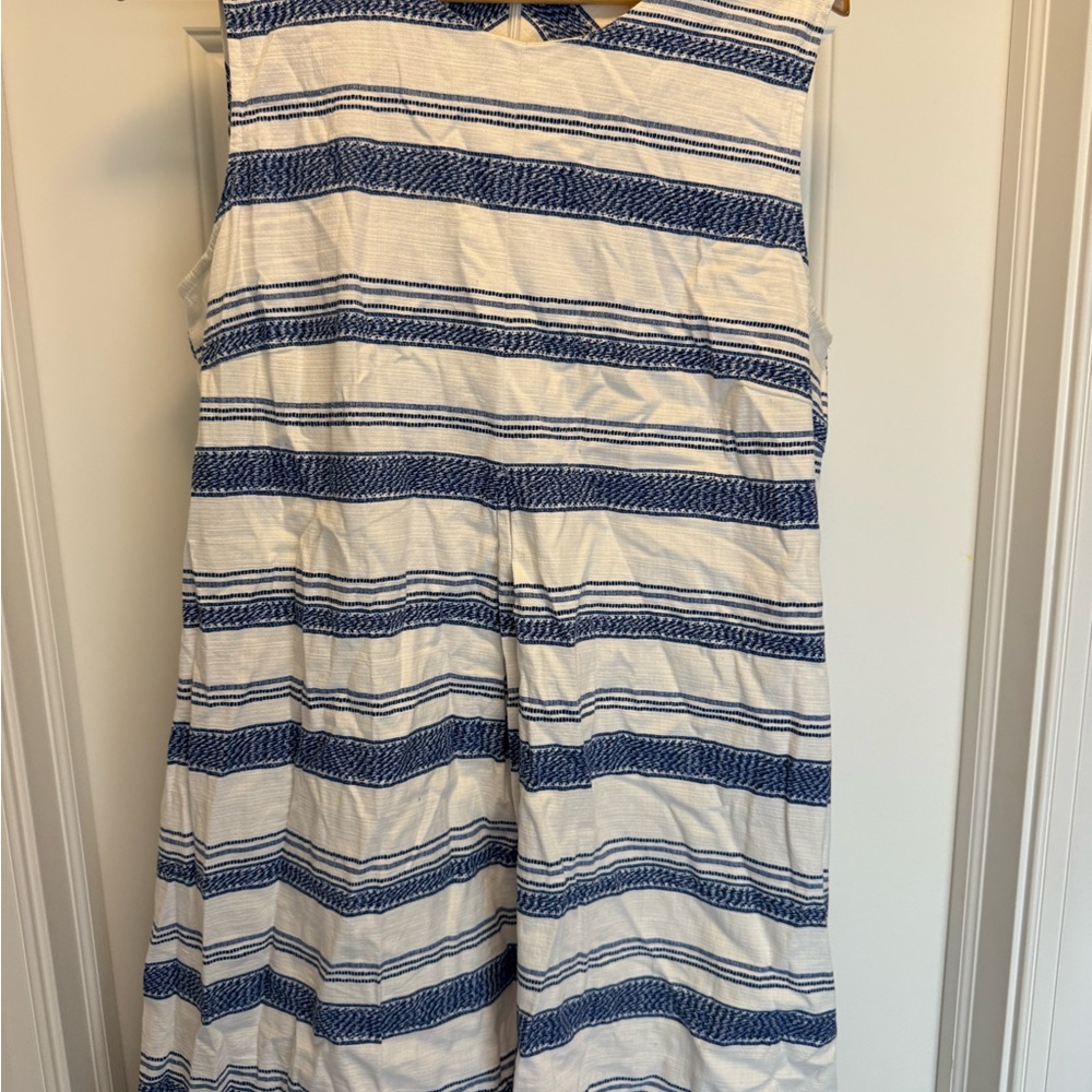J. Mclaughlin Blue And White Striped Dress - image 1